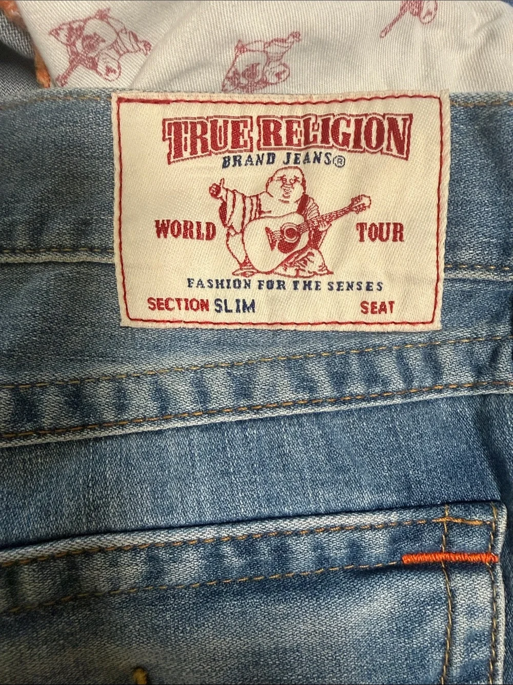 New True Religion Slim W‎ Flap Old Jeans Size W38